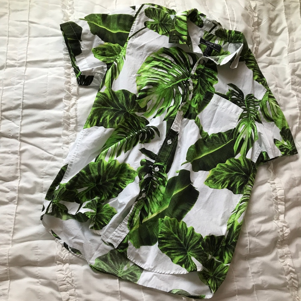 Tropical button-up shirt